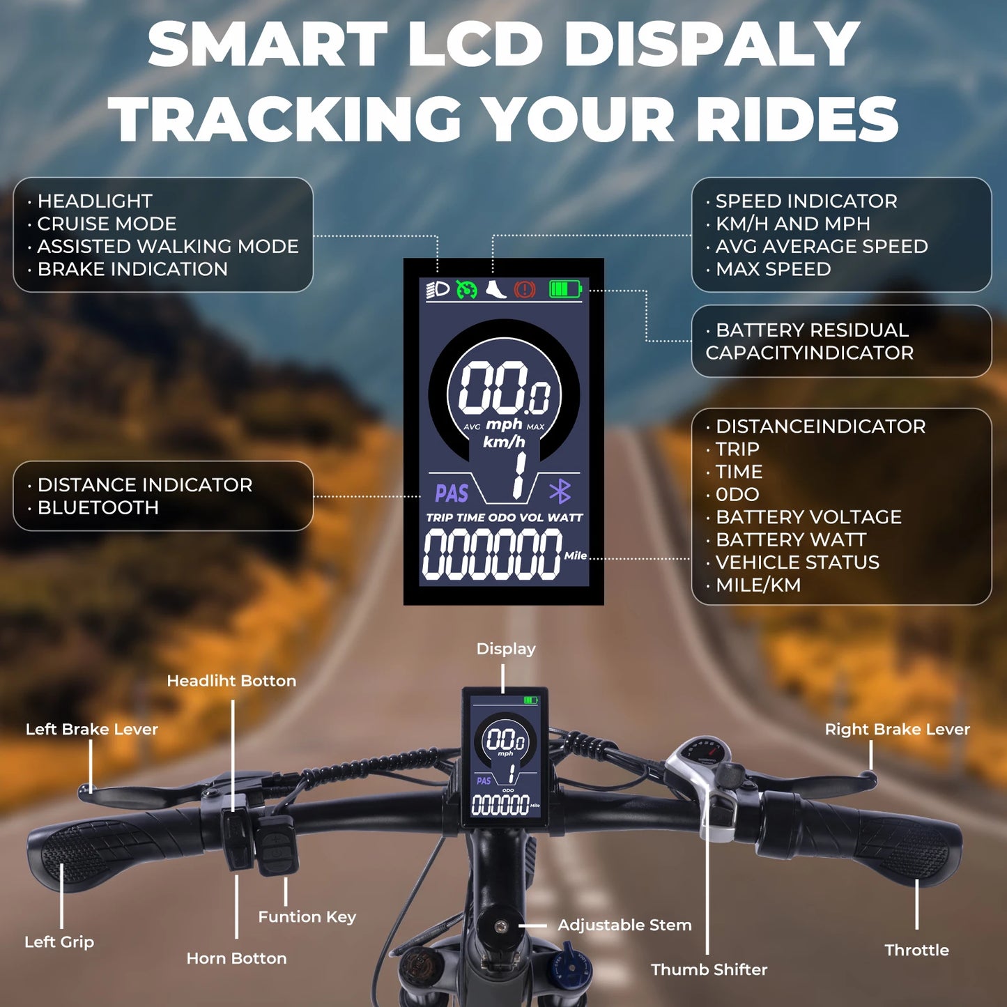 Electric Bike for Adults, 26-Inch Electric Mountain Bike with 500W Motor, 23 MPH Top Speed