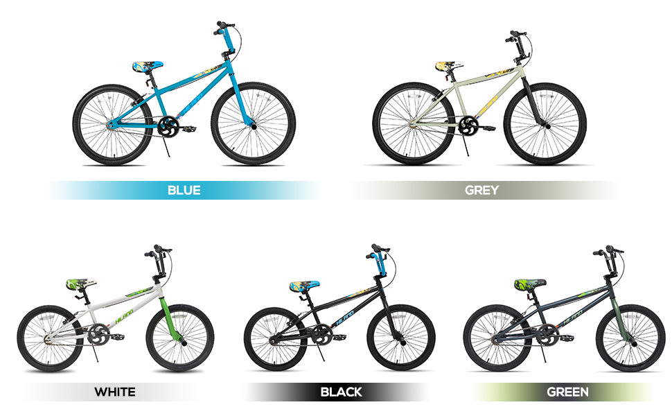 Hiland BMX Bike, 24/26-Inch Wheels, Freestyle Bicycle for Teens & Adults with 2 Pegs