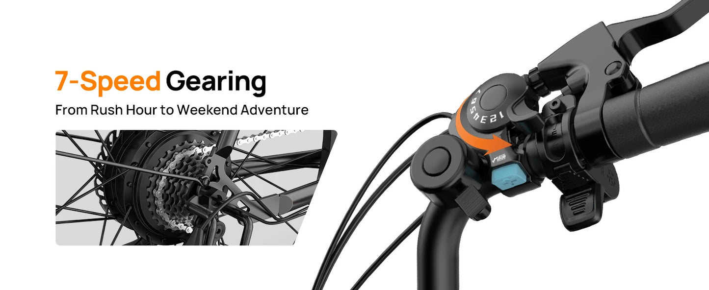 URLIFE E26 Electric Bike for Adults – 750W Peak Motor, 48V Removable Battery & 80-Mile Range
