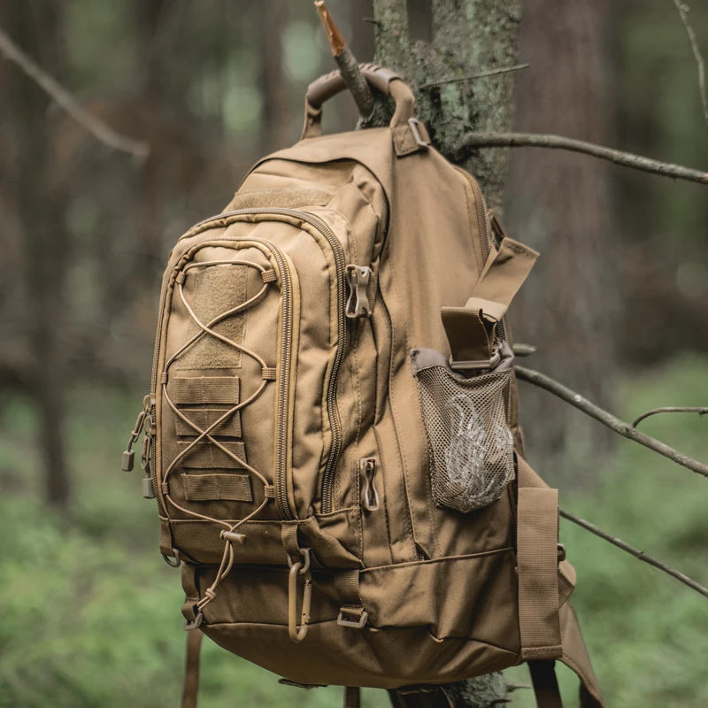 LQARMY 65L Tactical Backpack, Expandable Military MOLLE Rucksack for Hiking, Camping & Travel