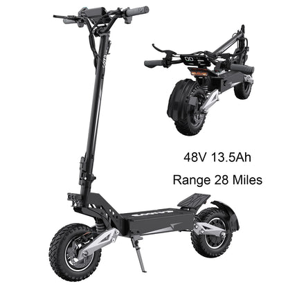 OOTD T10 Electric Scooter 900W Brushless Motor with 48V Lithium Battery & 11" Off-Road Tires