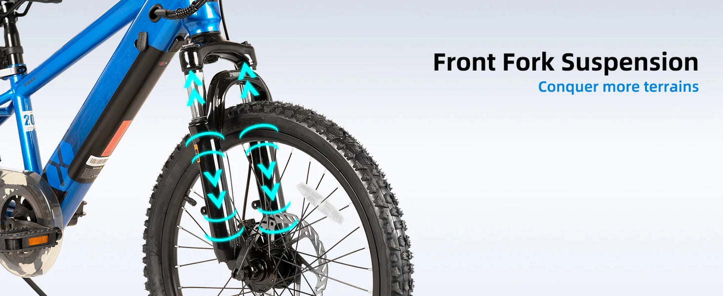 JOYSTAR Electric Bike for Kids & Teens Ages 7+, 250W Motor, 15 MPH Top Speed & 15-Mile Range