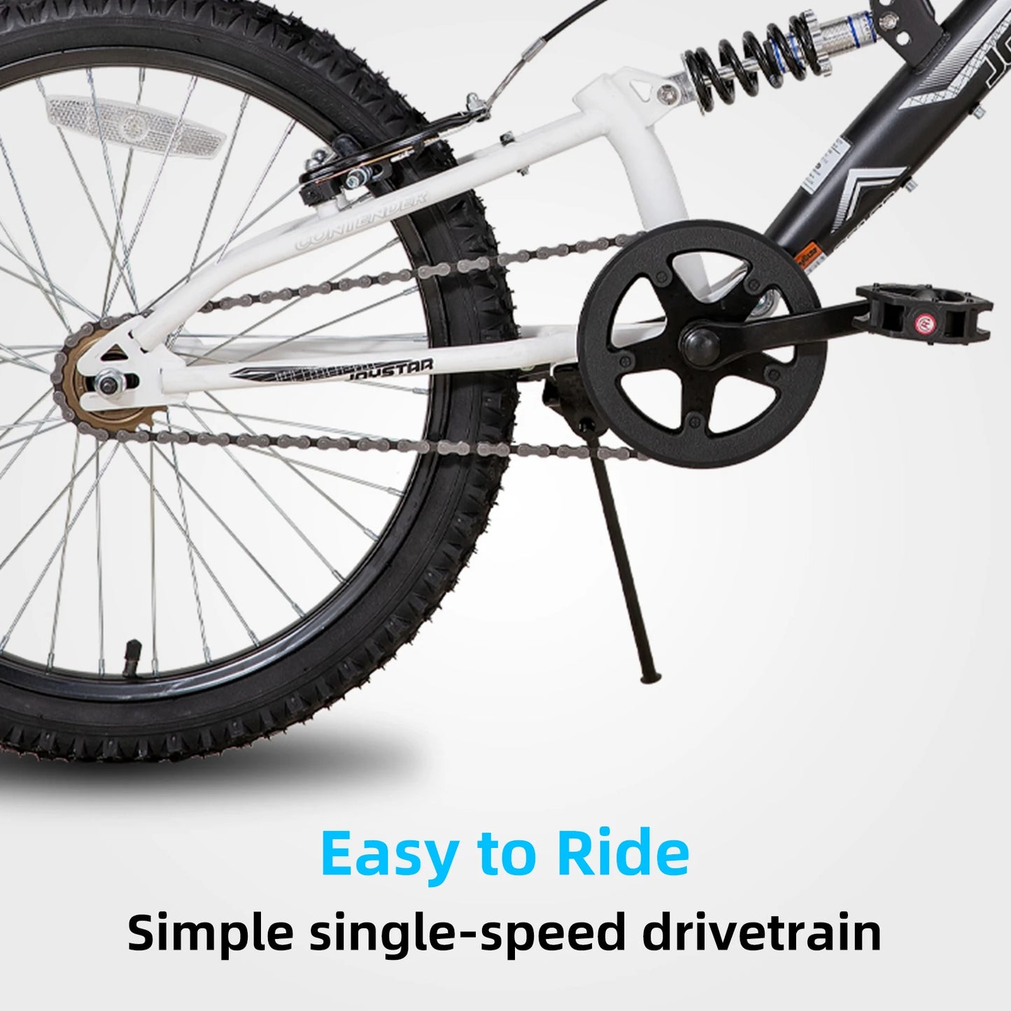 JOYSTAR 20-Inch Kids Mountain Bike with Dual Suspension for Boys & Girls Ages 5–13