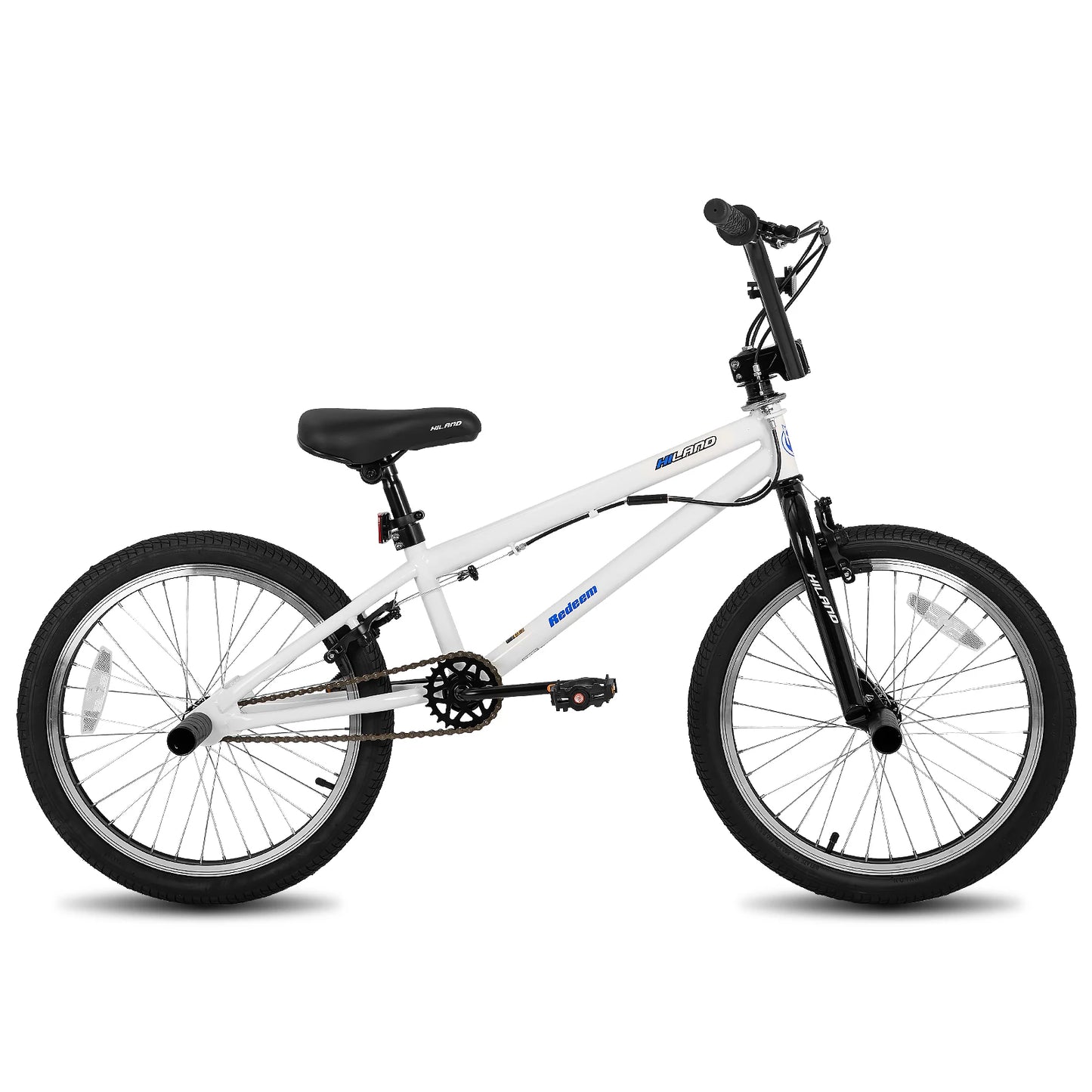 Hiland 20-Inch Freestyle Kids BMX Bike, 360° Gyro Rotor & 4 Pegs for Beginner to Advanced Riders