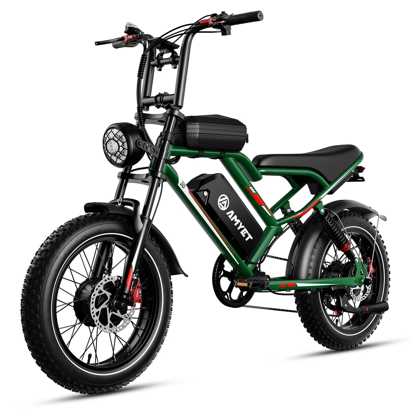 AMYET S8 2000W Dual Motor Electric Bike with 70-Mile Range & Hydraulic Brakes