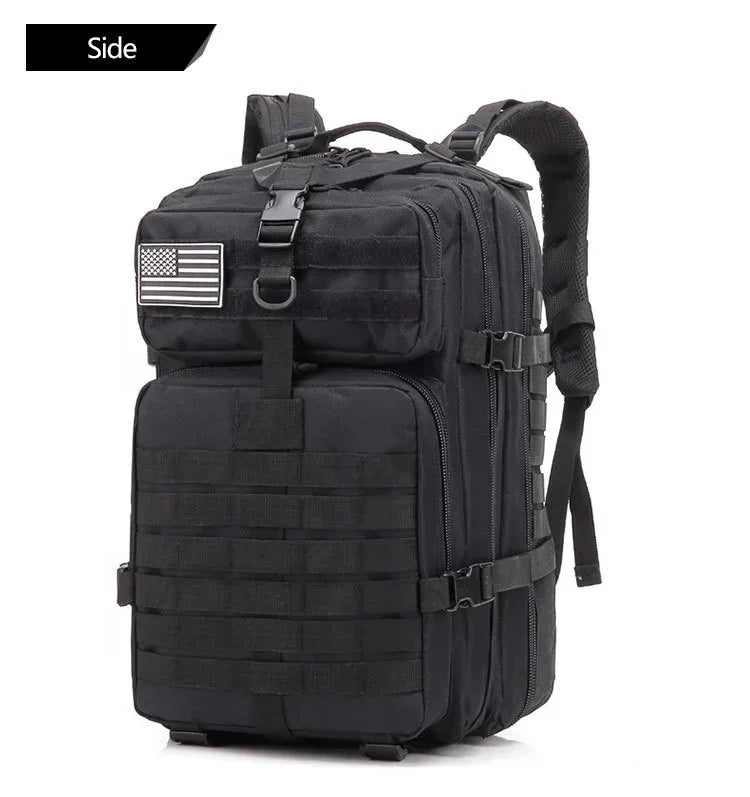 45L Tactical Backpack, Military Molle Travel Pack for Trekking, Camping & Hunting