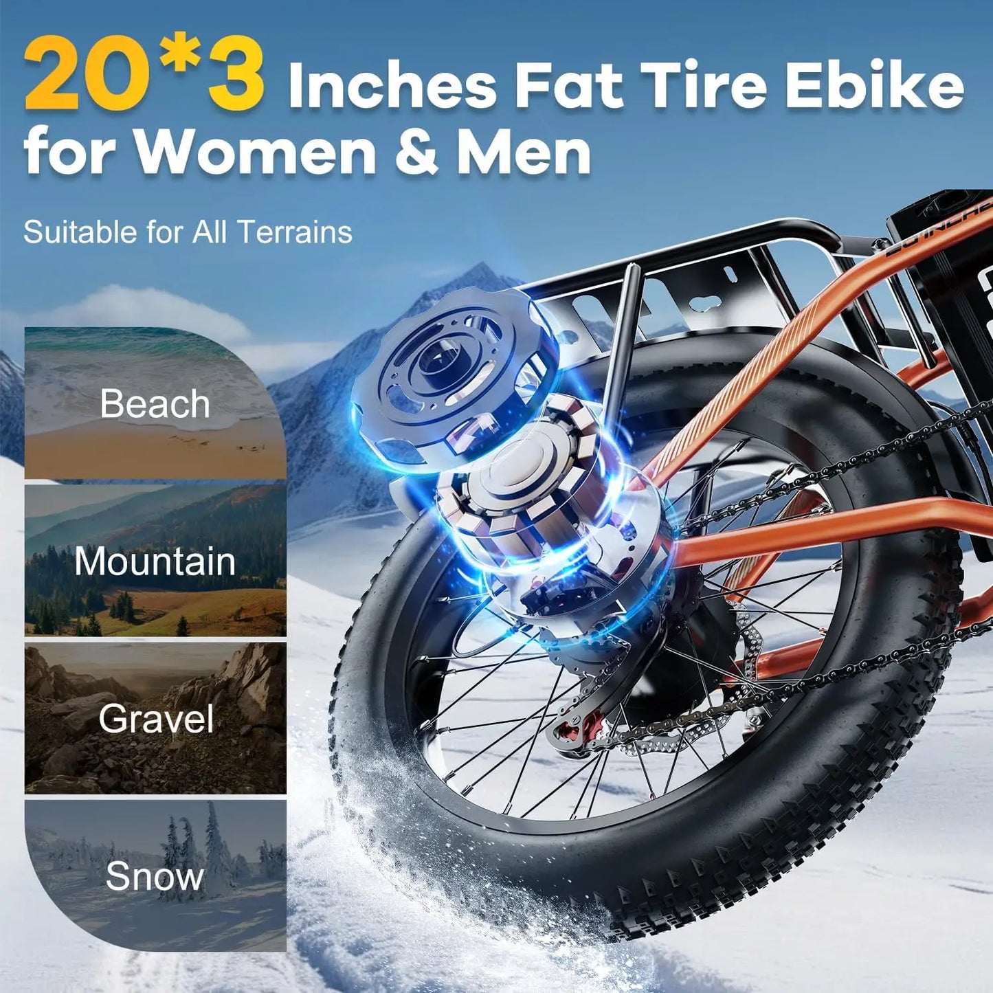 Cybervelo EK4 Electric Bike – 1000W Peak Motor, 48V 20.8Ah Battery & 28+ MPH Top Speed