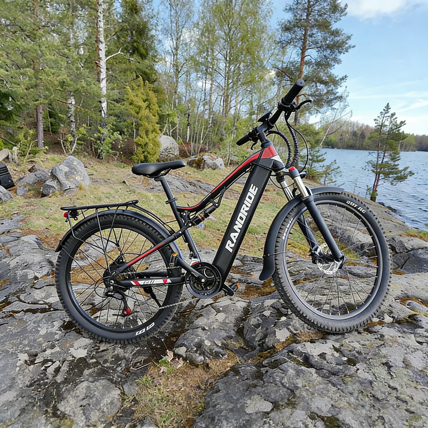 RANDRIDE YG90 Electric Mountain Bike with 1000W Motor and 48V 17Ah Battery
