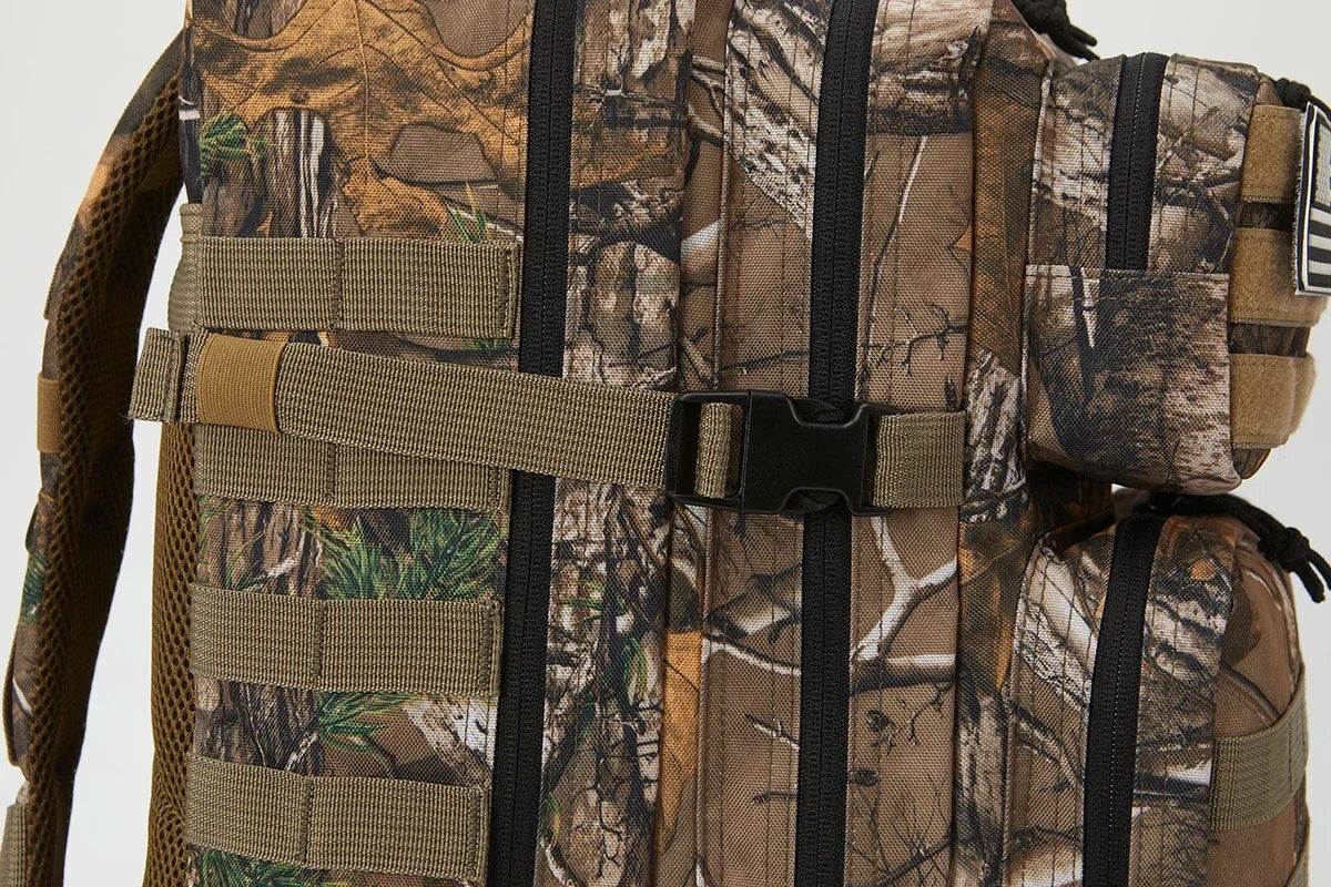 45L Tactical Hunting Backpack, Large Capacity Outdoor Rucksack for Hiking, Camping & Travel