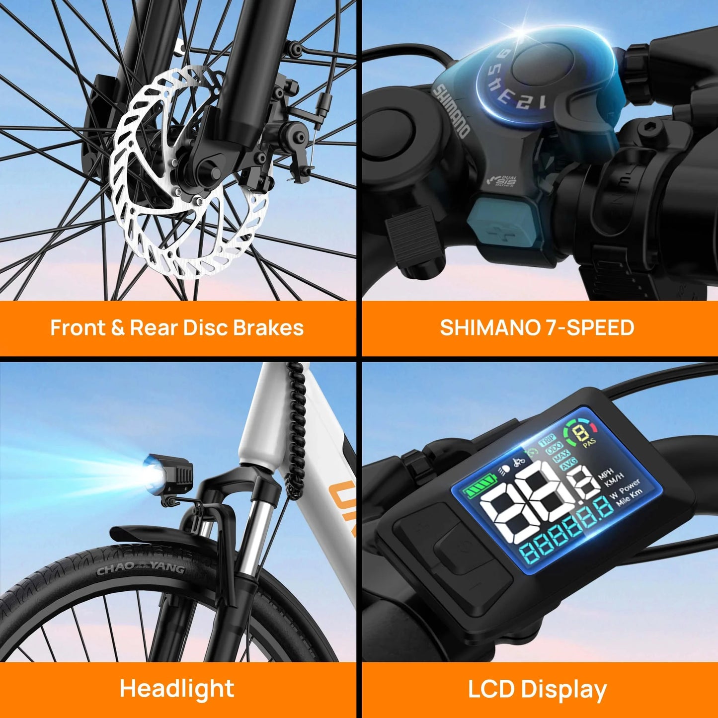 URLIFE E26 Electric Bike for Adults – 750W Peak Motor, 48V Removable Battery & 80-Mile Range