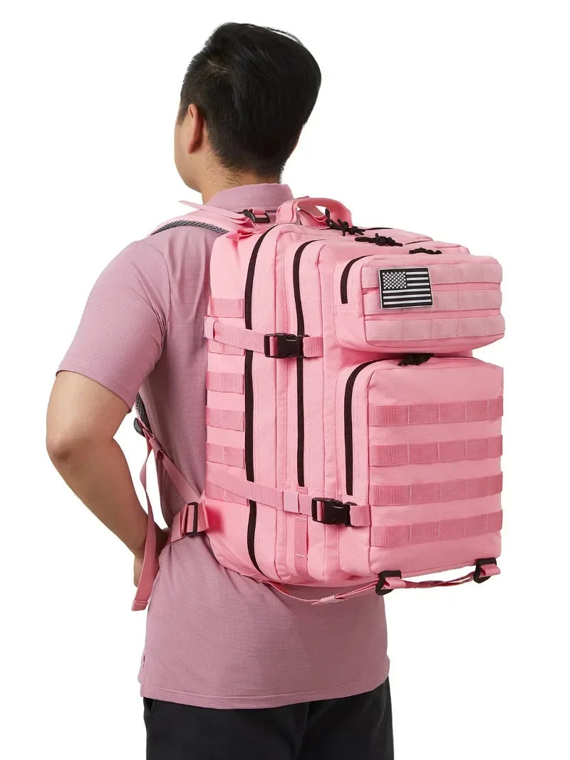 45L Tactical Hunting Backpack, Large Capacity Outdoor Rucksack for Hiking, Camping & Travel