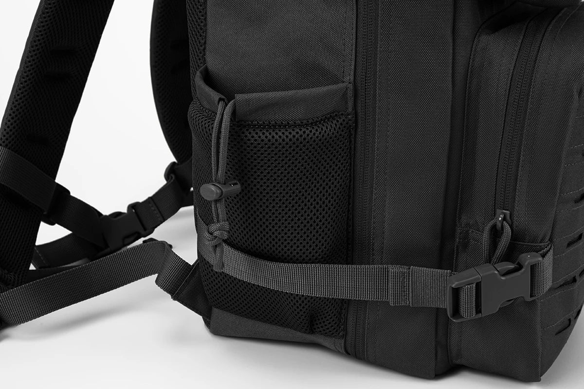 25L Tactical Backpack, MOLLE Outdoor Hiking & Fitness Backpack with Dual Cup Holders
