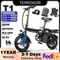 TERROSOR T1 Folding Electric Bike – 500W Motor, 48V 10.4Ah Battery & 22-Mile Range