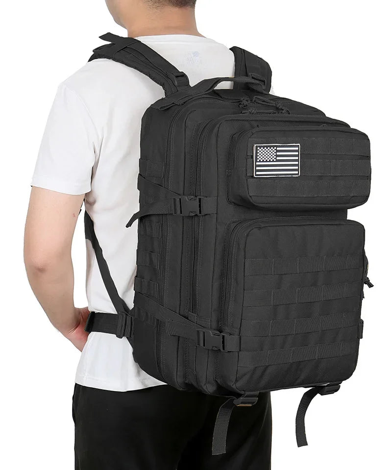 60L Military Tactical Backpack, Molle Assault Rucksack for Hiking, Camping & Travel