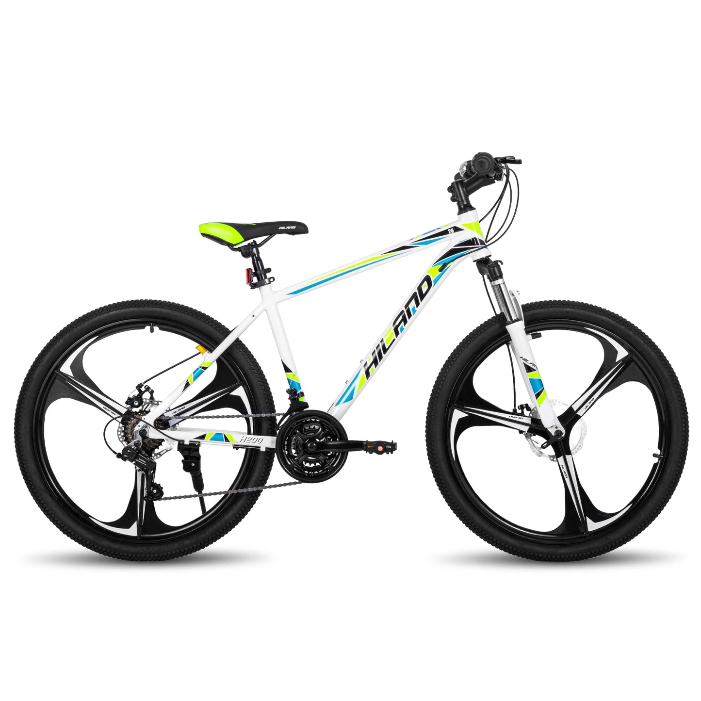 Hiland Mountain Bike with Shimano 21-Speed Drivetrain, Aluminum Frame & 26-Inch Wheels