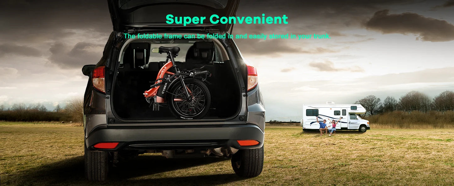 Cybervelo EK4 Electric Bike – 1000W Peak Motor, 48V 20.8Ah Battery & 28+ MPH Top Speed