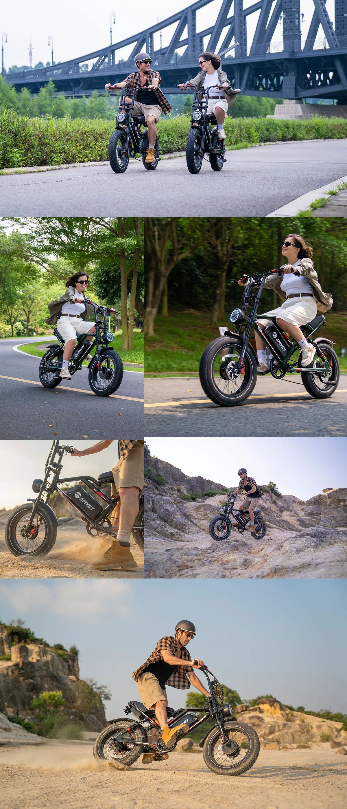 AMYET S8 2000W Dual Motor Electric Bike with 70-Mile Range & Hydraulic Brakes