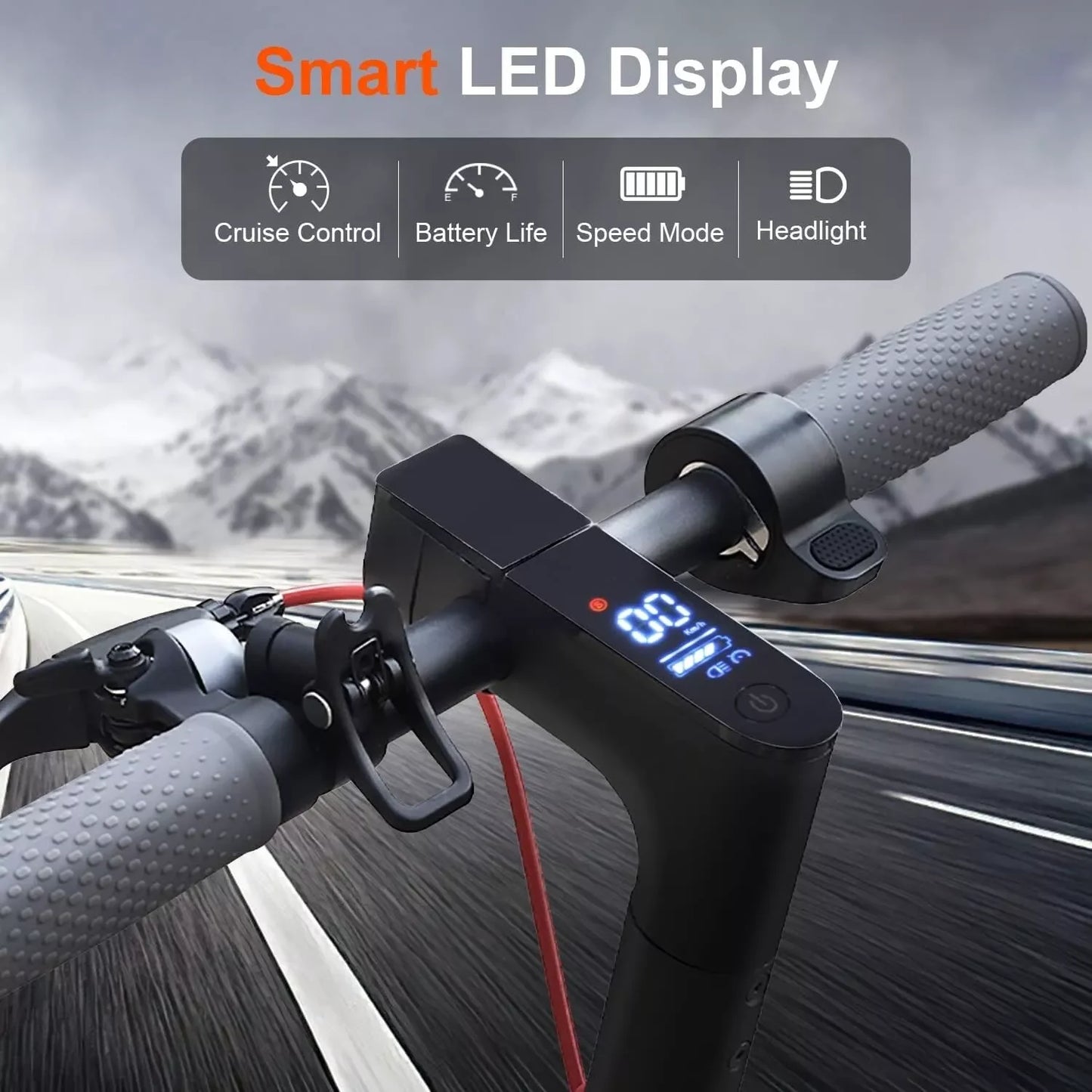 LADPED LP80 Electric Scooter with 350W Motor, 19 MPH Top Speed & Smart App Control