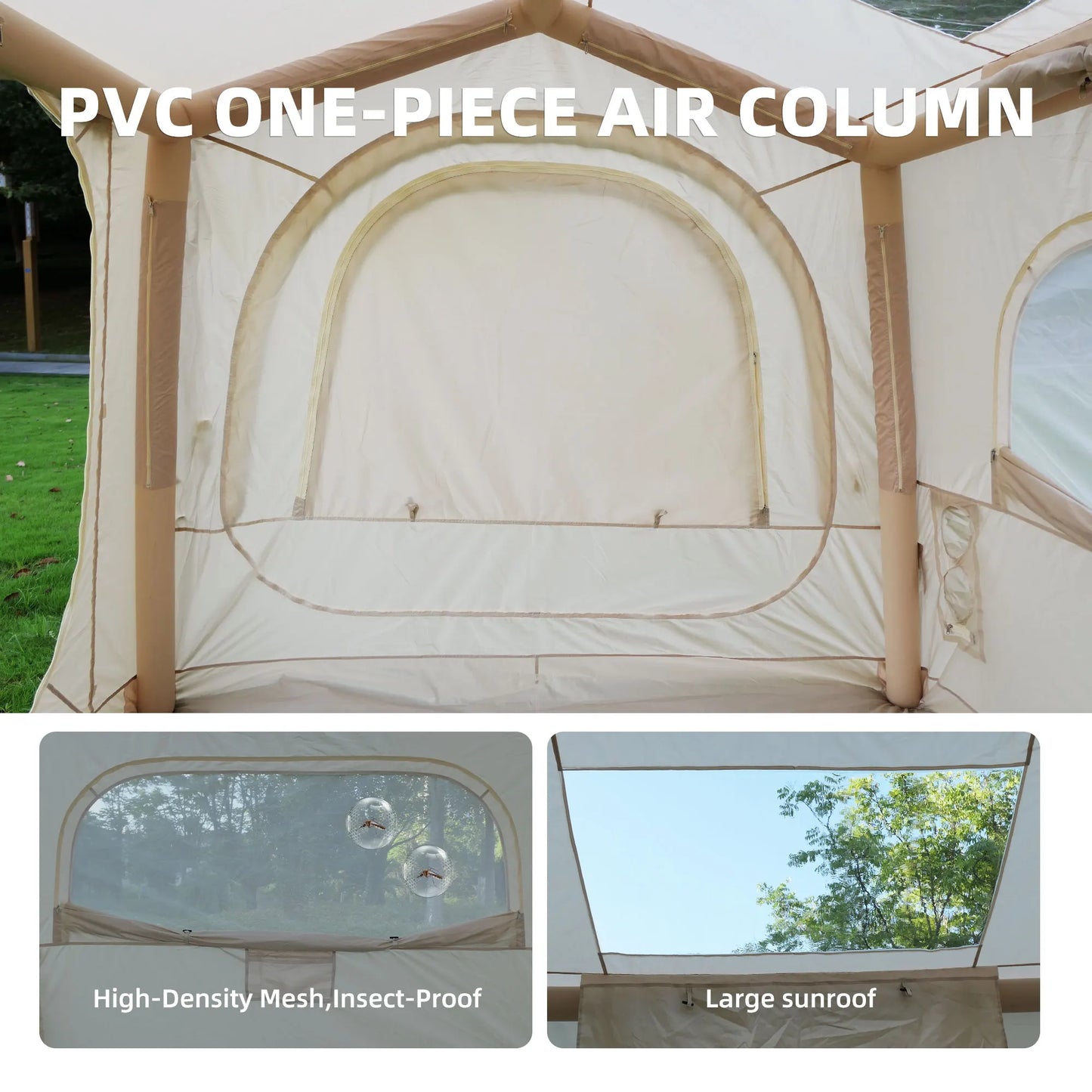 Inflatable SUV Camping Tent, Waterproof Air Tent for 4-8 Person Glamping & Outdoor Adventures