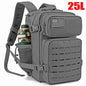 25L Tactical Backpack, MOLLE Outdoor Hiking & Fitness Backpack with Dual Cup Holders
