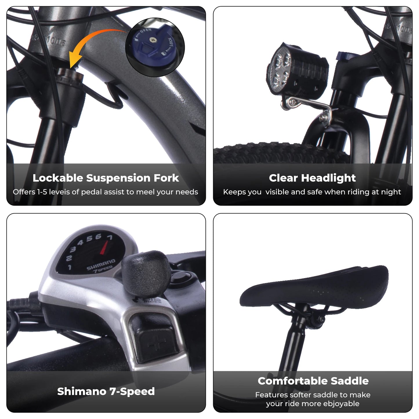 Electric Bike for Adults, 26-Inch Electric Mountain Bike with 500W Motor, 23 MPH Top Speed
