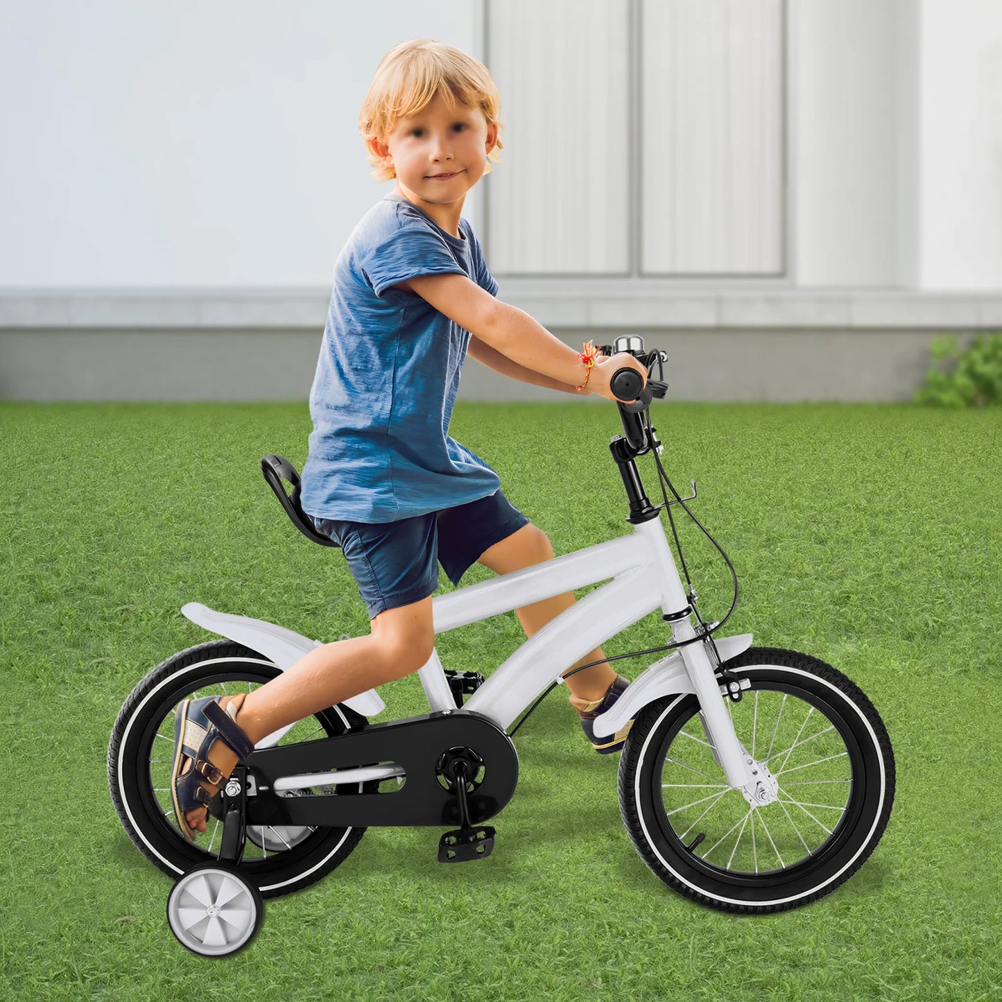 14-Inch Children's Bicycle with Training Wheels for Boys & Girls Ages 2-5