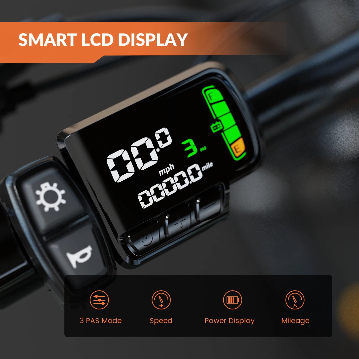 5TH WHEEL AB17 Electric Bike 700W Peak Motor, 23 MPH Top Speed & Front Suspension