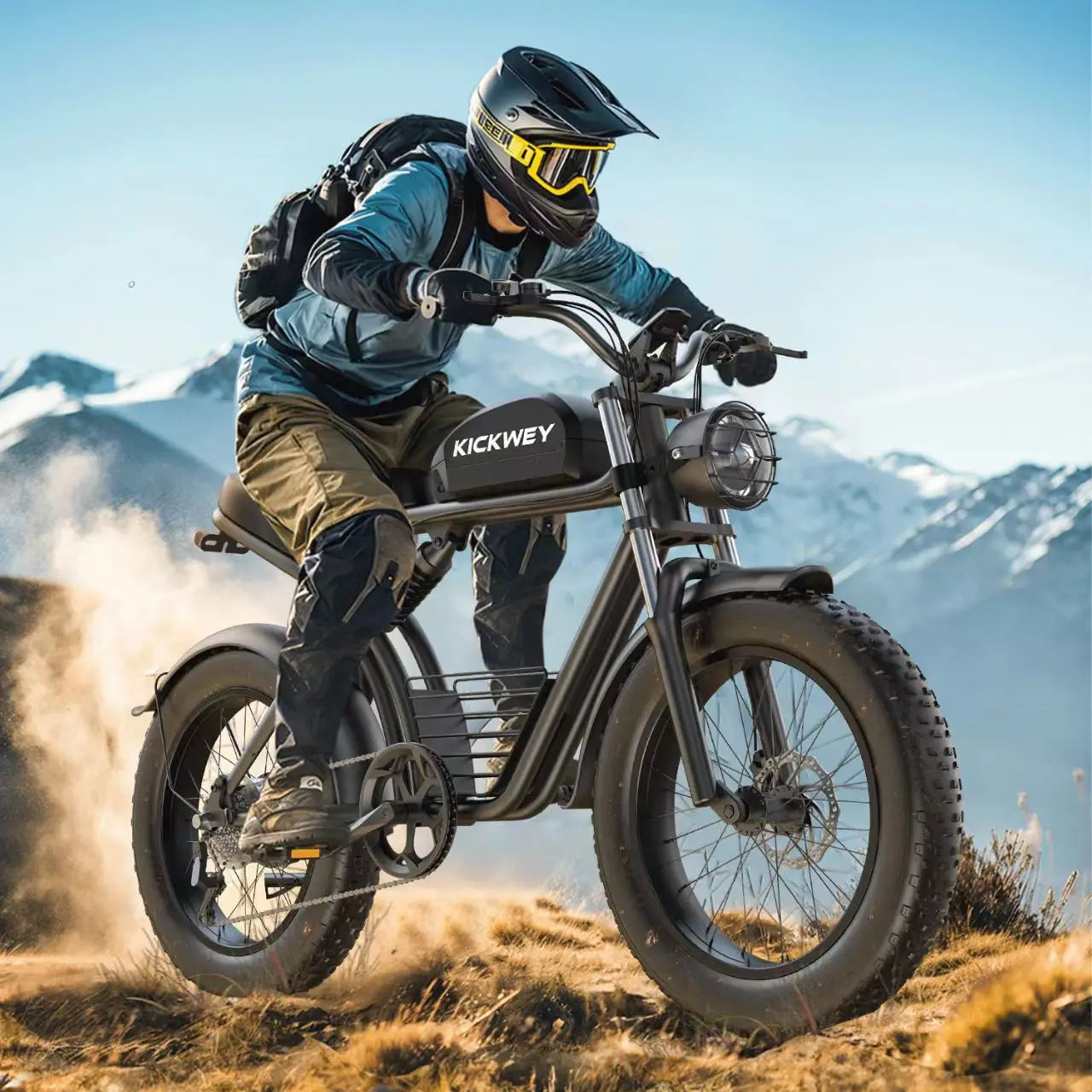 Kickwey K7 Electric Bike – 1500W Peak Motor, 48V 23Ah Battery & 32MPH Top Speed
