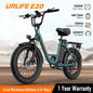 URLIFE E20 1000W Electric Bike with 80-Mile Range and 28MPH Top Speed