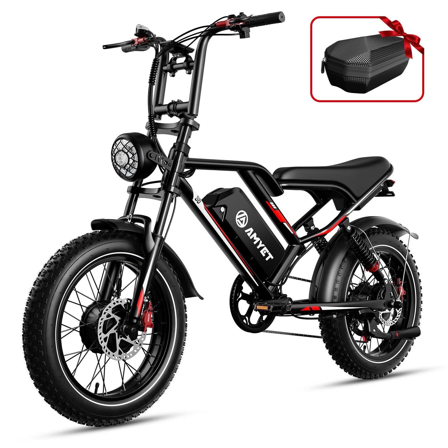 AMYET S8 2000W Dual Motor Electric Bike with 70-Mile Range & Hydraulic Brakes