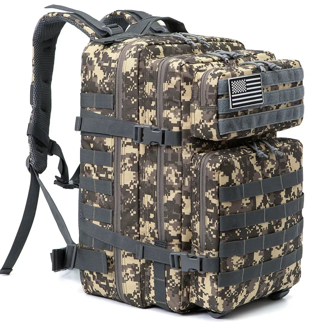 45L Tactical Backpack, Compact Outdoor Rucksack for Hiking, Camping & Fitness