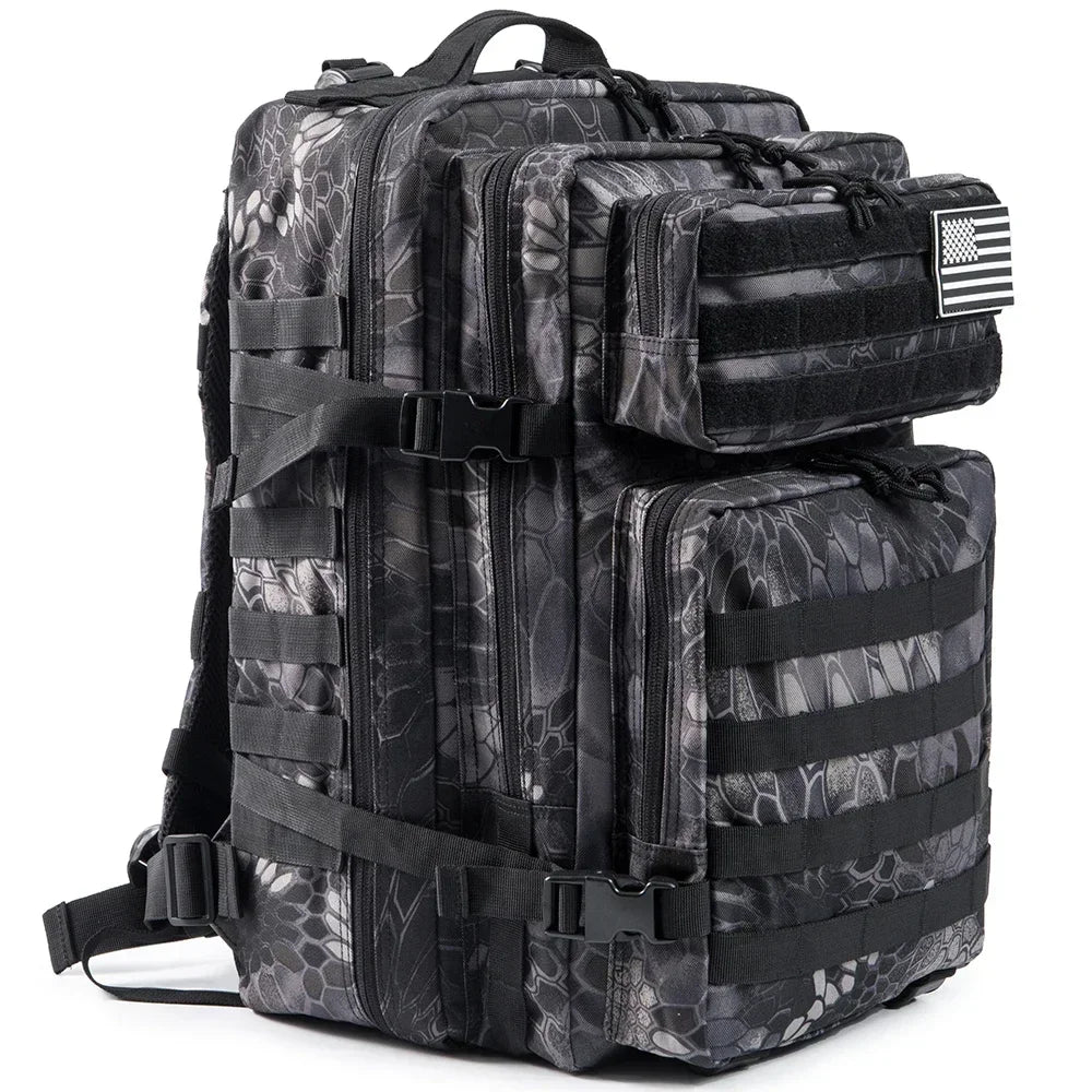 45L Tactical Backpack, Compact Outdoor Rucksack for Hiking, Camping & Fitness