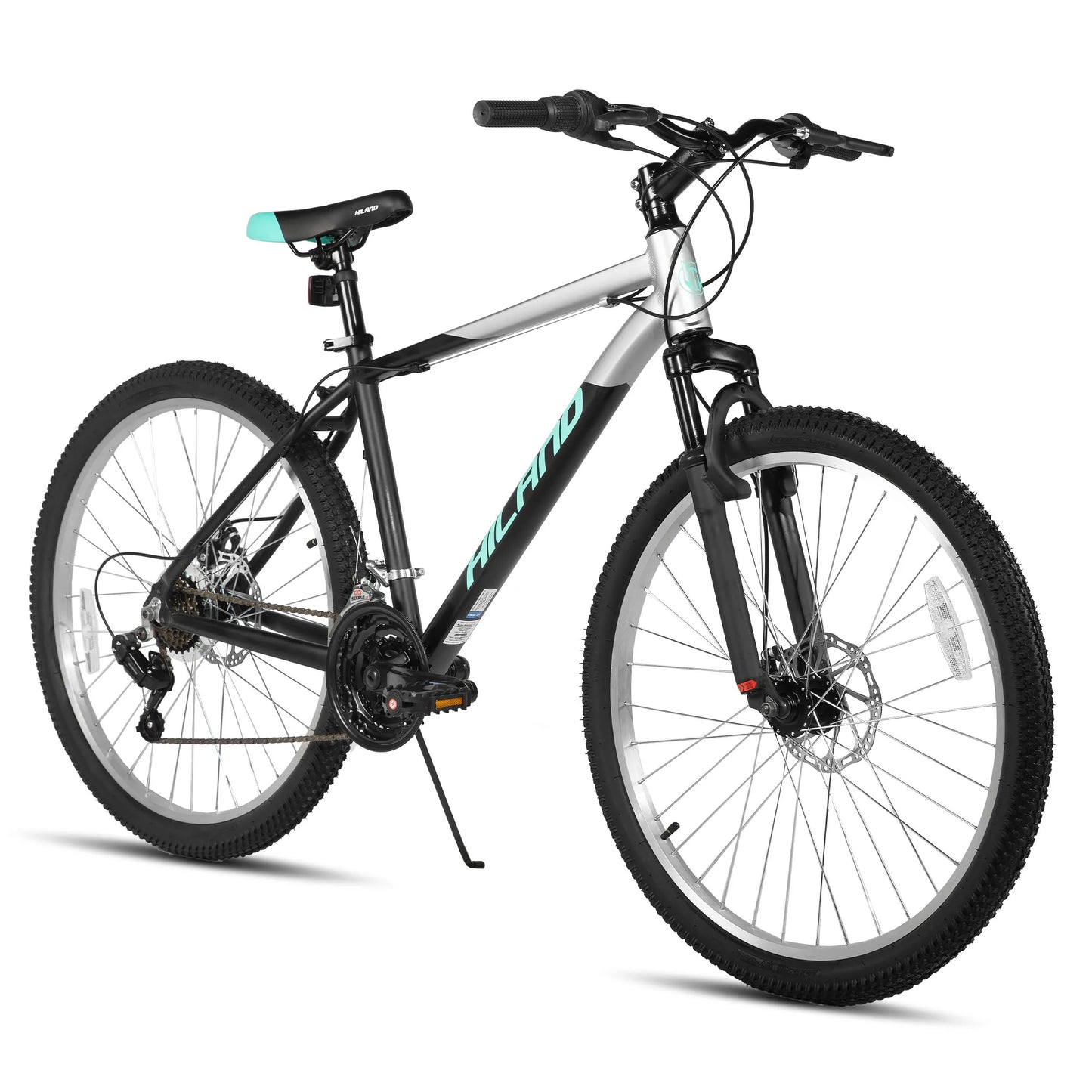 HILAND Slycan Mountain Bike, 26/27.5-Inch Wheels, 18-Speed Aluminum Alloy Frame with Dual Disc Brakes