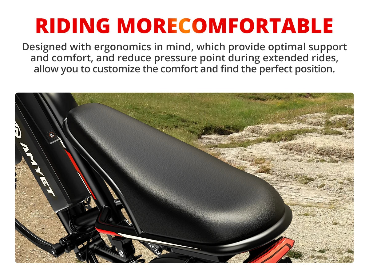 AMYET S8 2000W Dual Motor Electric Bike with 70-Mile Range & Hydraulic Brakes