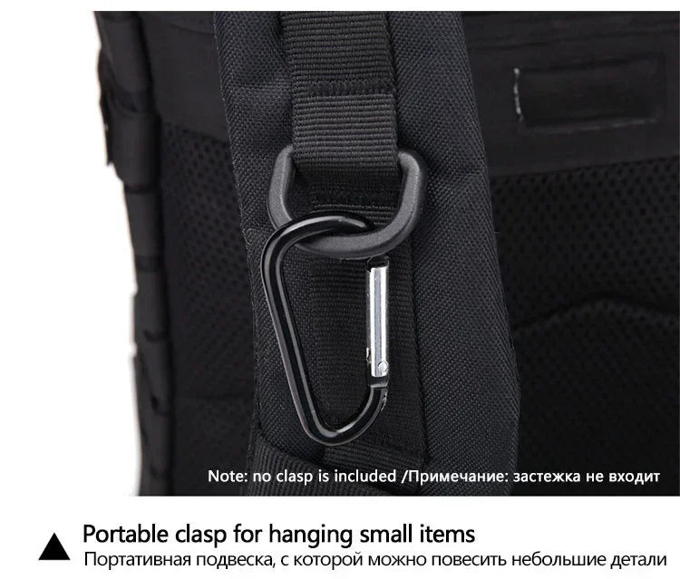 45L Tactical Backpack, Military Molle Travel Pack for Trekking, Camping & Hunting