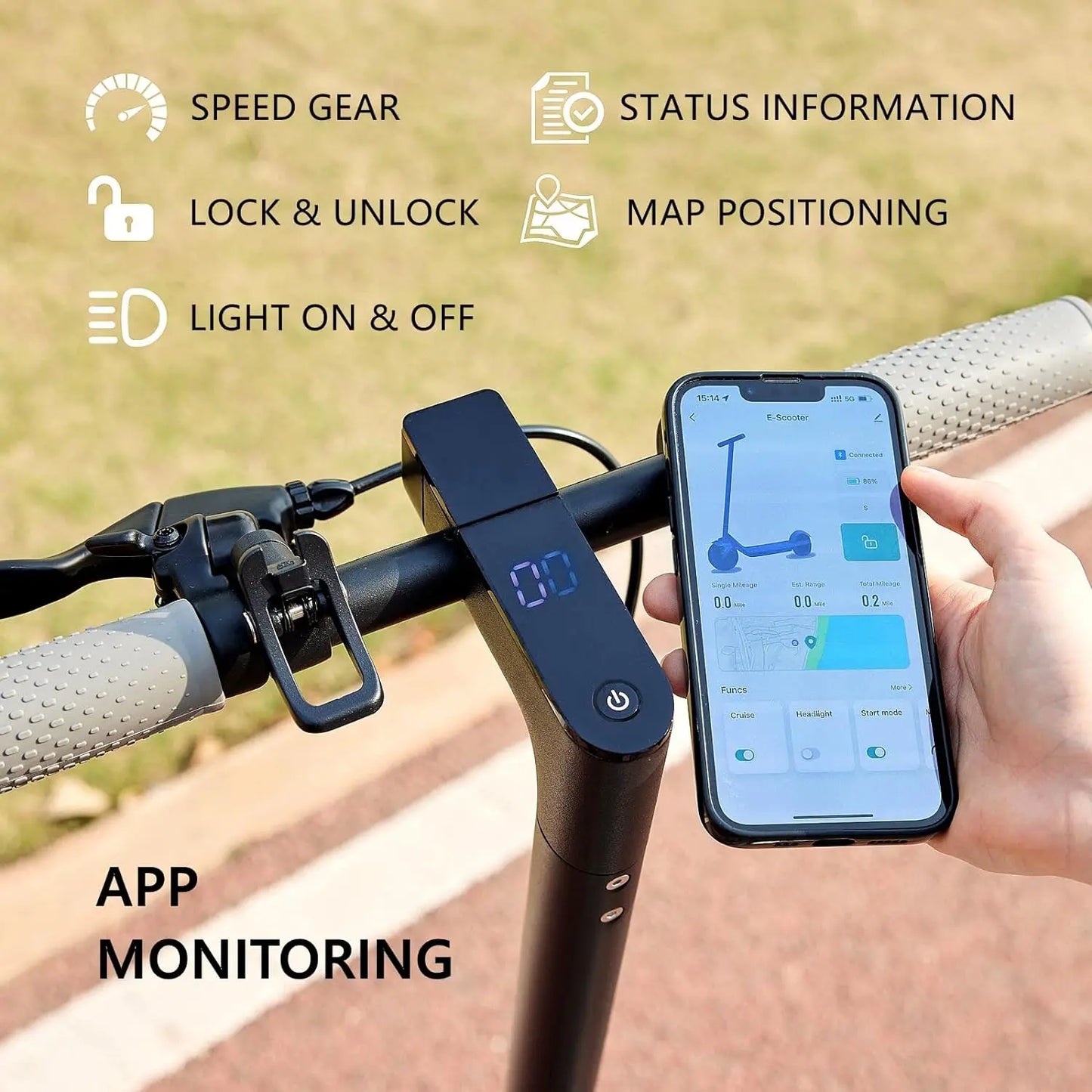 G5.0 Electric Scooter with 350W Motor, 19 MPH Top Speed & 16-Mile Range