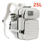 25L Tactical Backpack, MOLLE Outdoor Hiking & Fitness Backpack with Dual Cup Holders