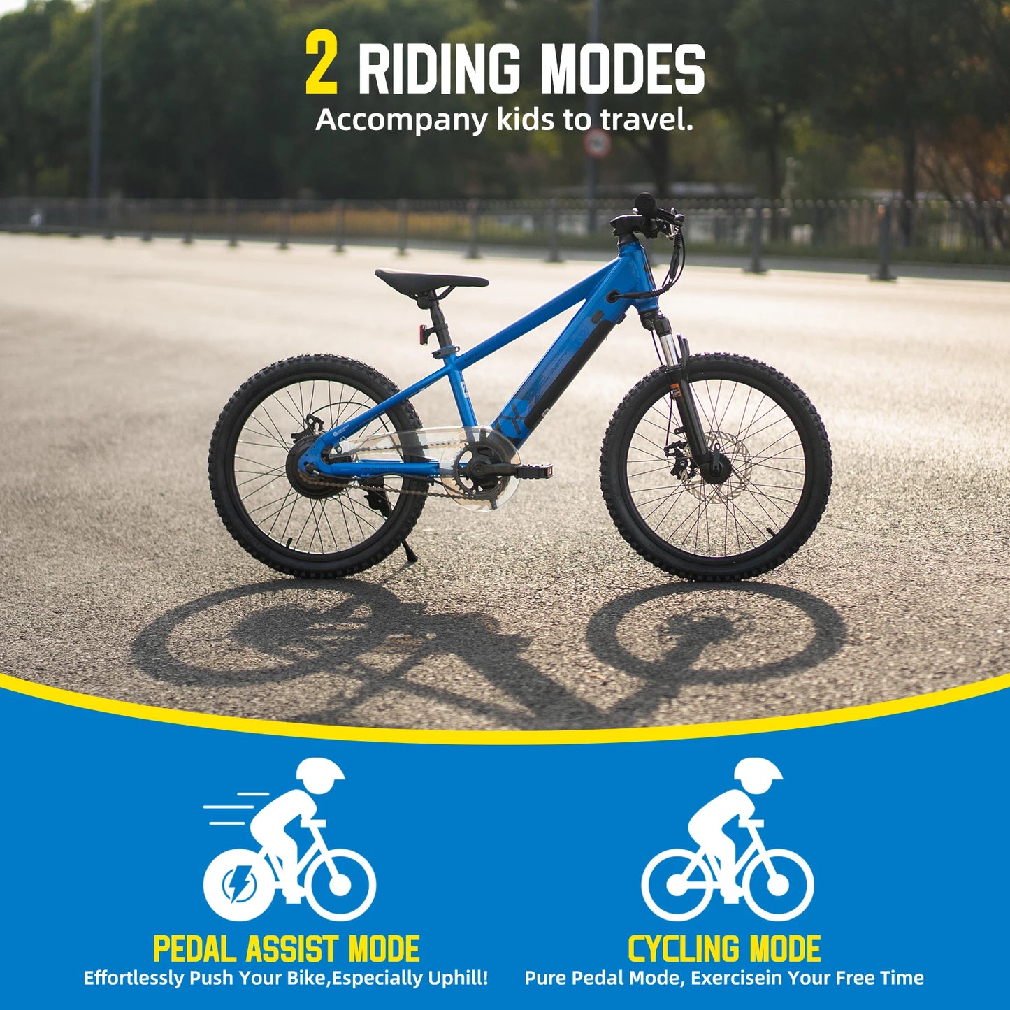 JOYSTAR Electric Bike for Kids & Teens Ages 7+, 250W Motor, 15 MPH Top Speed & 15-Mile Range