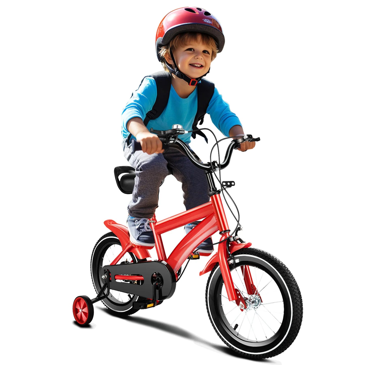 14-Inch Children's Bicycle with Training Wheels for Boys & Girls Ages 2-5