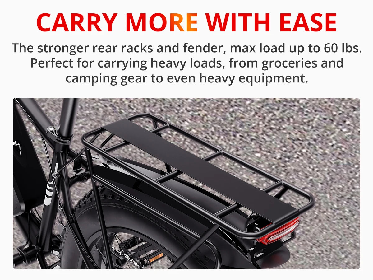 AMYET EB26 Electric Bike with 1500W Peak Motor and 31MPH Top Speed