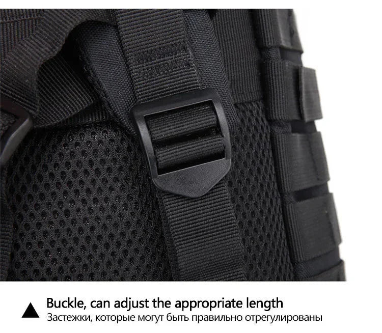 45L Tactical Backpack, Military Molle Travel Pack for Trekking, Camping & Hunting
