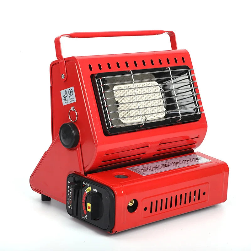Camping Emergency Butane Heater, Portable Double Heat Source Outdoor Survival Heater