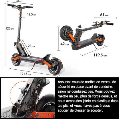 JOYOR S5-Z Electric Scooter with 600W Motor, 48V 13Ah Battery & 34-Mile Range