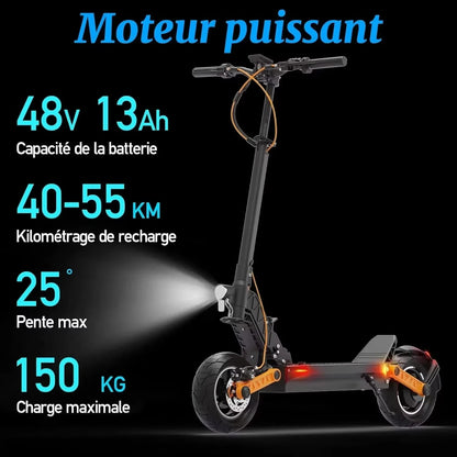 JOYOR S5-Z Electric Scooter with 600W Motor, 48V 13Ah Battery & 34-Mile Range