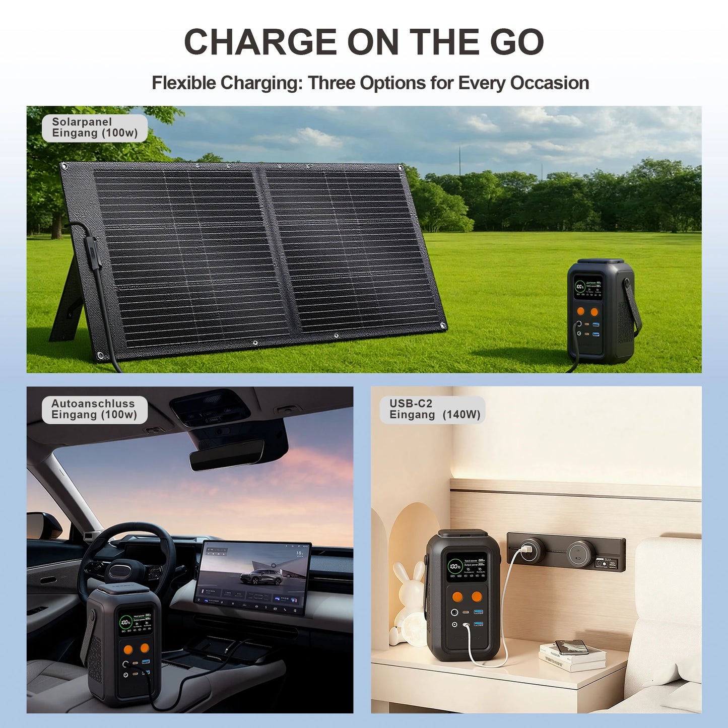 CTOLITY AXP200 200W Portable Power Station, 192Wh LiFePO4 Solar Generator with 60000mAh Battery