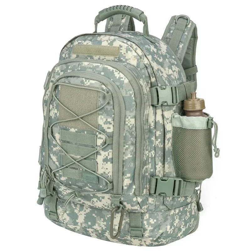 60L Military Tactical Backpack, Molle Assault Rucksack for Hiking, Camping & Travel