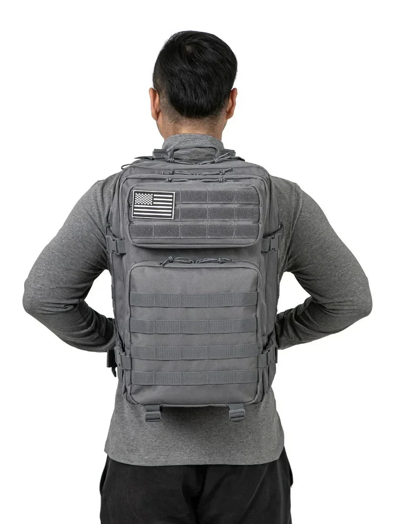 45L Tactical Hunting Backpack, Large Capacity Outdoor Rucksack for Hiking, Camping & Travel