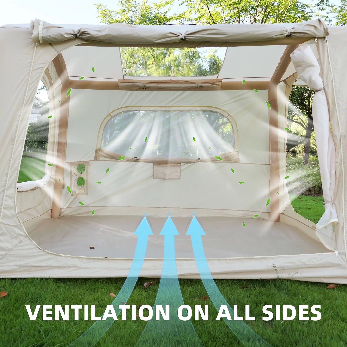 Inflatable SUV Camping Tent, Waterproof Air Tent for 4-8 Person Glamping & Outdoor Adventures