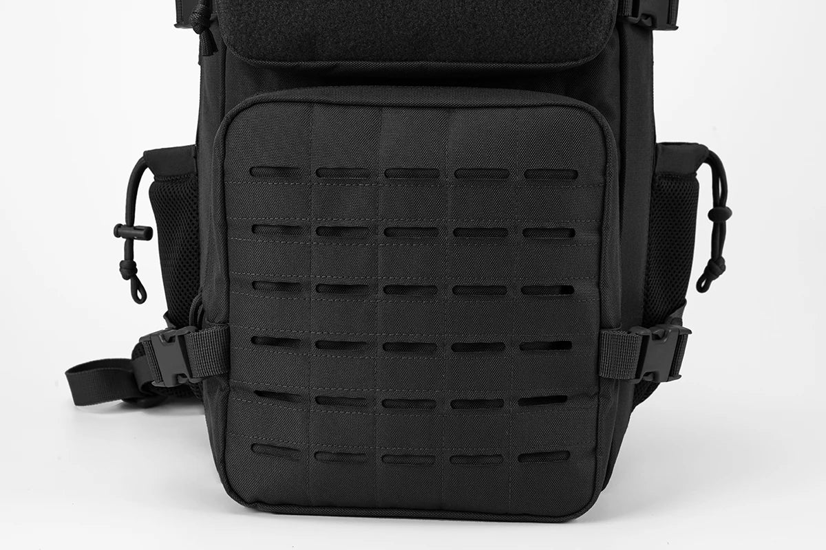 25L Tactical Backpack, MOLLE Outdoor Hiking & Fitness Backpack with Dual Cup Holders