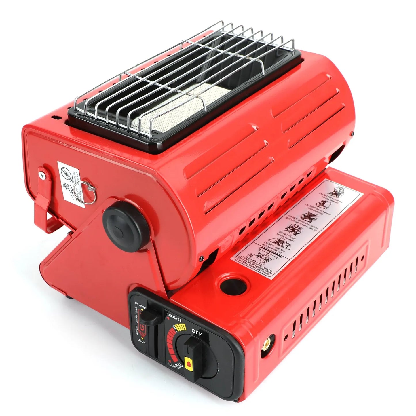 Camping Emergency Butane Heater, Portable Double Heat Source Outdoor Survival Heater